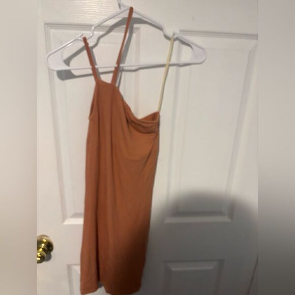 Enza Costa Silk Rib Asymmetrical Mini Dress size xs NWOT - Picture 5 of 7